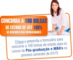 Corra e faça inscrição para o último sorteio de bolsa de Pós-graduação. Sorteio 18/3!