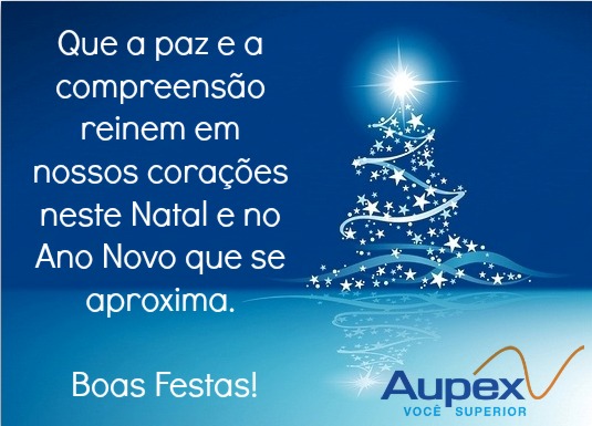 A Aupex está de férias entre 21 de dezembro a 6 de janeiro. Nossos agradecimentos a você!