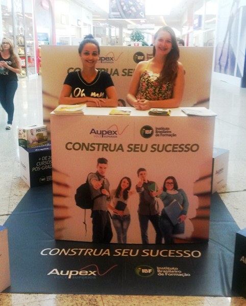 Venha conhecer os cursos da Aupex no estande do Garten Shopping